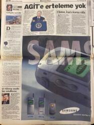 HÜRRİYET GAZETESİ DOĞUM GÜNÜ HEDİYESİ - 14 KASIM 1999 -TAM TAKIM 48 SAYFADIR -Jochen Zschau-Ahmet Mete Işıkara-Ahmet Ercan-Tuncay Taymaz-Halit Yağmurlu-Efkan Arıkan-Sedat Tantan-Oktay Ekşi-Rüştü Reçber-Sergen Yalçın-Bobby Robson-Alpay Özalan-Hakan Şükür-Ercan Taner-Nevzat Yalçınkaya-Naim Süleymanoğlu-Robbie Keane-Tayfun Korkut-Turgay Seren-Ziya Şengül-İlker Yasin-Anders Frisk-Mustafa Denizli-Emin Çölaşan-Adnan Hocacılar-Adnan Hoca-Tansu Çiller-Hüsamettin Cindoruk-Ferai Tınç-Bill Clinton-Hilton Clinton-Hillary Clinton-Melissa Sanders-Bill Clinton-Sandy Berger-Boris Yeltsin-Tony Blair-Gerhard Schröder-Jacques Chirac-D’Alema-Mesut Yılmaz  Ürperten boşluk-İşte uzmanları korkutan tablo-Bu kadar sıklık olağan değil-Hasar büyük-Felaketten yararlanmak-Milli moral-İstanbul için çok önemli kararlar-Rüştü büyüledi-En iyisi Hakan-Bu iş burada biter-Süper İsveçli-İşte gecenin yıldızları-İhbar yağıyor-Adnan Hoca’ya köfte ekmek-Bu kez farklı oldu-Gençlik kolları’ndan Çiller’e darbe-5. Ambalaj Endüstr