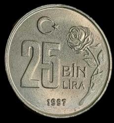 1997 25 Bin Lira Çil