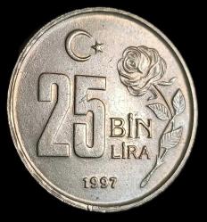1997 25 Bin Lira Çil