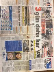 HÜRRİYET GAZETESİ DOĞUM GÜNÜ HEDİYESİ - 31 OCAK 2012 -TAM TAKIM 42 SAYFADIR -Tayyip Erdoğan-Esad-Asma Esad-Uğur Mumcu-Tayyip Erdoğan-Abdullah Gül-Nicolas Sarkozy-Taha Akyol-Mustafa Balbay-Mehmet Y. Yılmaz-Özkan Sümer-Burak Yılmaz-Tanju Çolak-Tolga Zengin-Erman Toroğlu-Manuel Fernandes-Şeyh Halid Bin Zayid En Nahyan  Dizüstü eğitim seti-Esad ailesini kaçıramadı-Devam kararı-Asıl öğretmen alnımız ağustosta-Sahada yatan üstüsüz kadına RTÜK uyarısı-Yeni yüzde tercih top sakal-Kayseri çelme sesi-Mini buzul çağı geliyor-Kütahya’da 25 bin erkek nereye gitti-Uğur Mumcu’yu kim öldürttü-Tarihi aydınlatmak siyasetçi işi değil-47 saniyede son-Manuel Fernandes kendini yaktı-Şükür’ü solladı sıra Tanju’da-Kulüpler Birliği ne iş yapar-Kuruldan kaos çıktı-Şeyh Gül’e dizilerin finalini sordu-Zehirli sarmaşığı sulamayın-Karanfilli muhabbet-Sarkozy’ye yasayı onaylamayın telkini-3 gün daha kar var-Onları unutmayın  Karikatür: “Sibirya Sıçarı” AKOM imzalı karikatür sayfada yer alıyor.