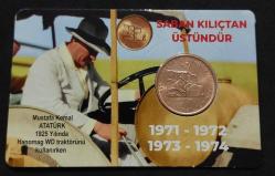 1972 YILI 10 KURUŞ FAO SABAN KILIÇTAN ÜSTÜNDÜR