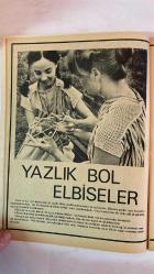 SAMANYOLU ELBİSE PATRON İLAVELİ MECMUA DERGİ - AĞUSTOS 1977 - SAYI:47  ERDOĞAN EGELİ  200 ÇEŞİT ELİŞİ MODELİ PATRONUYLA - YAZLIK BLUZ - BEYAZ KAZAK - BOL KAZAK MUTFAK İÇİN - MERSERİZE MAYO - ETAMİN HALI - PANO - YASTIK - ÖRTÜ VE YAYGI - YAZLIK BOL ELBİSELER - 36 SAYFA