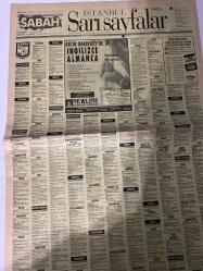 SABAH SARI SAYFALAR DOĞUM GÜNÜ GAZETESİ - 24 EKİM 1998 -sigorta-pazarlama satış-avukat-bilgisayar-nöbetçi eczaneler-dershaneler-iletişim-emlakçılar-bahçelievler-halkalı-güngören-fındıkzade-florya-fatih-eyüp-gümüşsuyu-kemerburgaz-kasımpaşa-küçükçekmece-levent-sarıyer-kurtuluş-koca Mustafa paşa-gaziosmanpaşa-beşiktaş-beyoğlu-etkiler-avcılar-yeni köyü-tarabya-şişlik-rumeli hisar-sarıyer-realty world-ümraniye-maltepe-kadıköy-kiralık arayanlar-satılık iş yeri-kemer-yakacık-Newlıne language schools-ML mobılıne-ceyhun emlak-Hit Aş-ercan giyim-akkanat aş-İstanbul telekom-Levent otomotiv-