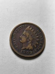 Amerika one cent  1902 orjinaldir