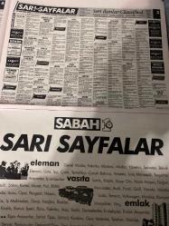 SABAH SARI SAYFALAR DOĞUM GÜNÜ GAZETESİ - 27 EYLÜL 1992 - Lider Şirketler Grubu - F.D. Tekstil - Softek - Ercan Gemi Sanayi - Rink Tekstil San. Tic. Ltd. Şti. - Arma Şirketler Grubu - Tetas Kes. Konf. San. Tic. A.Ş. - Fruttis - Eren Nakış - Erena Deri - Eteks Tekstil - Oerlikon - Serttaş Triko - Keriyan Emlak - Soma Torba Kömürü - Gözön Ön Lisans Kursları - Möm Bilgisayar - Özel Aysel Sürücü Kursu - Çapa Dershanesi - Ermak - Immergas - Mates -sigorta-pazarlama satış-avukat-bilgisayar-nöbetçi eczaneler-dershaneler-iletişim-emlakçılar-bahçelievler-halkalı-güngören-fındıkzade-florya-fatih-eyüp-gümüşsuyu-kemerburgaz-kasımpaşa-küçükçekmece-levent-sarıyer-kurtuluş-koca Mustafa paşa-gaziosmanpaşa-beşiktaş-beyoğlu-etkiler-avcılar-yeni köyü-tarabya-şişlik-rumeli hisar-sarıyer-realty world-ümraniye-maltepe-kadıköy-kiralık arayanlar-satılık iş yeri-kemer-yakacık-