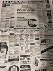 SABAH SARI SAYFALAR DOĞUM GÜNÜ GAZETESİ - 27 EYLÜL 1992 - Lider Şirketler Grubu - F.D. Tekstil - Softek - Ercan Gemi Sanayi - Rink Tekstil San. Tic. Ltd. Şti. - Arma Şirketler Grubu - Tetas Kes. Konf. San. Tic. A.Ş. - Fruttis - Eren Nakış - Erena Deri - Eteks Tekstil - Oerlikon - Serttaş Triko - Keriyan Emlak - Soma Torba Kömürü - Gözön Ön Lisans Kursları - Möm Bilgisayar - Özel Aysel Sürücü Kursu - Çapa Dershanesi - Ermak - Immergas - Mates -sigorta-pazarlama satış-avukat-bilgisayar-nöbetçi eczaneler-dershaneler-iletişim-emlakçılar-bahçelievler-halkalı-güngören-fındıkzade-florya-fatih-eyüp-gümüşsuyu-kemerburgaz-kasımpaşa-küçükçekmece-levent-sarıyer-kurtuluş-koca Mustafa paşa-gaziosmanpaşa-beşiktaş-beyoğlu-etkiler-avcılar-yeni köyü-tarabya-şişlik-rumeli hisar-sarıyer-realty world-ümraniye-maltepe-kadıköy-kiralık arayanlar-satılık iş yeri-kemer-yakacık-