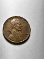 Amerika one cent  1944 S ( San Francisco) orjinaldir