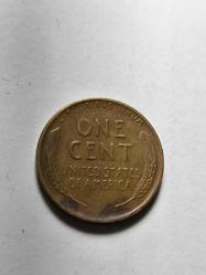 Amerika one cent  1944 S ( San Francisco) orjinaldir