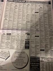 SABAH SARI SAYFALAR DOĞUM GÜNÜ GAZETESİ - 21 TEMMUZ 1992 - Swiss Sheraton - Bando Teks Sanayi Ticaret Limited Şirketi - Ultas - Gülden Modist - Deren Ambalaj - Relax Jeans - Özü Konfeksiyon - Modaevine - Sel Triko - Sönmez Triko - Sural Tekstil - Yura Deri - Ersan - Maya Tekstil - Mesa - Festiva Ford - Deniz Otomotiv Tic. Ltd. Şti. - Karen Otomotiv A.Ş. - Asku Açık Oto Pazarı - Alsat Otomotiv - Ruşen Ticaret - Tofaş - Bodroğlu - Honda - Yavuz Oto - Toyota - Dumankaya Otomotiv San. ve Tic. A.Ş. - Trans İnşaat - İmpexbank - Cenk Demir Çelik San. ve Tic. A.Ş. - Sınırtaş - Elmakent - Motorola - Yaman Araçlarıyla - Fax Karel Cafax - Profilo Carry Phone - Simge - Eseren Ahşap Dekorasyon - Demirdöküm - Sabah Sarı Sayfalar - Adela Ayakkabı - Tutkunlar Çelik Kapı -sigorta-pazarlama satış-avukat-bilgisayar-nöbetçi eczaneler-dershaneler-iletişim-emlakçılar-bahçelievler-halkalı-güngören-fındıkzade-florya-fatih-eyüp-gümüşsuyu-kemerburgaz-kasımpaşa-küçükçekmece-levent-sarıyer-kurtuluş-koca Mustafa p