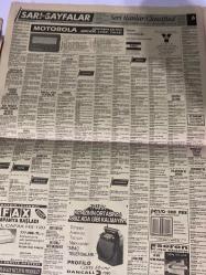 SABAH SARI SAYFALAR DOĞUM GÜNÜ GAZETESİ - 21 TEMMUZ 1992 - Swiss Sheraton - Bando Teks Sanayi Ticaret Limited Şirketi - Ultas - Gülden Modist - Deren Ambalaj - Relax Jeans - Özü Konfeksiyon - Modaevine - Sel Triko - Sönmez Triko - Sural Tekstil - Yura Deri - Ersan - Maya Tekstil - Mesa - Festiva Ford - Deniz Otomotiv Tic. Ltd. Şti. - Karen Otomotiv A.Ş. - Asku Açık Oto Pazarı - Alsat Otomotiv - Ruşen Ticaret - Tofaş - Bodroğlu - Honda - Yavuz Oto - Toyota - Dumankaya Otomotiv San. ve Tic. A.Ş. - Trans İnşaat - İmpexbank - Cenk Demir Çelik San. ve Tic. A.Ş. - Sınırtaş - Elmakent - Motorola - Yaman Araçlarıyla - Fax Karel Cafax - Profilo Carry Phone - Simge - Eseren Ahşap Dekorasyon - Demirdöküm - Sabah Sarı Sayfalar - Adela Ayakkabı - Tutkunlar Çelik Kapı -sigorta-pazarlama satış-avukat-bilgisayar-nöbetçi eczaneler-dershaneler-iletişim-emlakçılar-bahçelievler-halkalı-güngören-fındıkzade-florya-fatih-eyüp-gümüşsuyu-kemerburgaz-kasımpaşa-küçükçekmece-levent-sarıyer-kurtuluş-koca Mustafa p