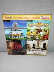 Trend Micro Hürriyet 15 adet Pc oyun seti. Kutusunda Diskler 10 üzerinden 9.9 tertemiz koleksiyonluk. Airport Cs, Alchemia, Chess, Family Farm, Future Wars, Gear Grinder, indiana, Kings, Parkan, Pet Racer, Scorpion, Stalingrad, Revenge Titans, Tomb of zojir, Trapped dead