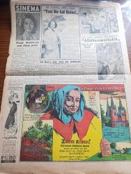 Cumhuriyet Pazar Gazetesi - 2 Eylül 1951 - İzmir dakikaları yazan Doğan Nadi - ah bu sıcaklar renkli karikatür - Türk zabıtasının yakın tarihinden meraklı yapraklar Nazif Kuş Vakası yazan Feyyaz Tokar - Hitleri öldüren haber - Çelik duvarlı sığınak önünde Hitler ve muavini fotoğraf - Abdülhamit'e dair bir müşahede - hikaye kapatma yazan ve resimleyen Zahir Güvemli - zeka sporları - boş vaktinizi hoş geçirmek için - İşin şaka tarafı - verem mikrobunu yiyen mikroptan vereme karşı ilaç yapıldı - insanları üçe ayıran bir nazariye - Bir fotoğrafçının muziplikleri fotoğraf - Greta Garbo - eğer Türkiye hasta adamsa Avrupa çoktan ölmüş demektir - Ava Gardner Frank Sinatra ile seviştiklerini artık kimseye söylemekten çekinmiyor fotoğraf - Joan Crawford'un erkeklere tavsiyesi yeni bir laf bulun fotoğraf - bu mevsim göreceğimiz Türk filmlerinden Allahaısmarladık - Allahaısmarladık filminin donanma ile ilgili sahneleri çevrilmeden evvel komutanlarla filmciler - Suavi Tedü ve Esen Görkmen fotoğraf