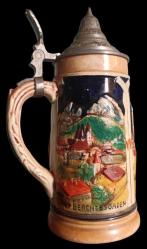 Almanya München Kabartma Görselli Damgalı Tankart