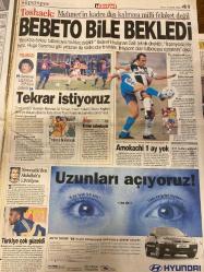 HÜRRİYET GAZETESİ DOĞUM GÜNÜ HEDİYESİ - 3 KASIM 1998 - 38 SAYFADIR -Metin Kaplan-Çiller-Oktay Ekşi-Levent Kırca-Toshack-Bebeto-Hugo Sanchez-Mehmet Yener Susoy-Sinan Özbağkan-Ebru Gündeş-Amokachi-Serdar Uluer-Yılmaz-İlhami Kaplan-Hugo Sanchez-Hüseyin Okocza-Nevzat Saygılıoğlu-Mümtaz Soysal-Çiğdem Toker-Temizel-Hülya Ağansoy-Tevfik Ağansoy-Yurdanur Serhat-Vedat Aydın-Haldun Sevel  Haini istiyoruz-Çiller komisyonu bugün toplanıyor-Kayıda giren para 25 milyar dolar-Bakana ayıp-Bir arpa boyu yol aldık-Yeşili hamamda görmüşler-Kırca Ankara’da omuzlara alındı-Baştan çıkaran dergi bayilerde-Bebeto bile bekledi-Tekrar istiyoruz-Amokachi 1 ay yok-Türkiye çok güzeldi-Sert erkeği severim-Ben güzel değilim-25 milyar dolar kayda girdi-Türkiye karaparada ikinci sınava giriyor-Temizel: Her şeye karapara diyemeyiz-ABD: Bakü-Ceyhan ağırlık kazandı-Susurluk: Geride kalan kadınlar-Katli kabir komşusu-Öldürmemek elinde değildi  Karikatür-çizer isimleri: Ustura Kemal-Bin Yaşasın Gazi Paşa-Haldun Sevel
