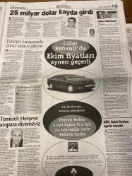HÜRRİYET GAZETESİ DOĞUM GÜNÜ HEDİYESİ - 3 KASIM 1998 - 38 SAYFADIR -Metin Kaplan-Çiller-Oktay Ekşi-Levent Kırca-Toshack-Bebeto-Hugo Sanchez-Mehmet Yener Susoy-Sinan Özbağkan-Ebru Gündeş-Amokachi-Serdar Uluer-Yılmaz-İlhami Kaplan-Hugo Sanchez-Hüseyin Okocza-Nevzat Saygılıoğlu-Mümtaz Soysal-Çiğdem Toker-Temizel-Hülya Ağansoy-Tevfik Ağansoy-Yurdanur Serhat-Vedat Aydın-Haldun Sevel  Haini istiyoruz-Çiller komisyonu bugün toplanıyor-Kayıda giren para 25 milyar dolar-Bakana ayıp-Bir arpa boyu yol aldık-Yeşili hamamda görmüşler-Kırca Ankara’da omuzlara alındı-Baştan çıkaran dergi bayilerde-Bebeto bile bekledi-Tekrar istiyoruz-Amokachi 1 ay yok-Türkiye çok güzeldi-Sert erkeği severim-Ben güzel değilim-25 milyar dolar kayda girdi-Türkiye karaparada ikinci sınava giriyor-Temizel: Her şeye karapara diyemeyiz-ABD: Bakü-Ceyhan ağırlık kazandı-Susurluk: Geride kalan kadınlar-Katli kabir komşusu-Öldürmemek elinde değildi  Karikatür-çizer isimleri: Ustura Kemal-Bin Yaşasın Gazi Paşa-Haldun Sevel