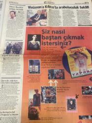 HÜRRİYET GAZETESİ DOĞUM GÜNÜ HEDİYESİ - 3 KASIM 1998 - 38 SAYFADIR -Metin Kaplan-Çiller-Oktay Ekşi-Levent Kırca-Toshack-Bebeto-Hugo Sanchez-Mehmet Yener Susoy-Sinan Özbağkan-Ebru Gündeş-Amokachi-Serdar Uluer-Yılmaz-İlhami Kaplan-Hugo Sanchez-Hüseyin Okocza-Nevzat Saygılıoğlu-Mümtaz Soysal-Çiğdem Toker-Temizel-Hülya Ağansoy-Tevfik Ağansoy-Yurdanur Serhat-Vedat Aydın-Haldun Sevel  Haini istiyoruz-Çiller komisyonu bugün toplanıyor-Kayıda giren para 25 milyar dolar-Bakana ayıp-Bir arpa boyu yol aldık-Yeşili hamamda görmüşler-Kırca Ankara’da omuzlara alındı-Baştan çıkaran dergi bayilerde-Bebeto bile bekledi-Tekrar istiyoruz-Amokachi 1 ay yok-Türkiye çok güzeldi-Sert erkeği severim-Ben güzel değilim-25 milyar dolar kayda girdi-Türkiye karaparada ikinci sınava giriyor-Temizel: Her şeye karapara diyemeyiz-ABD: Bakü-Ceyhan ağırlık kazandı-Susurluk: Geride kalan kadınlar-Katli kabir komşusu-Öldürmemek elinde değildi  Karikatür-çizer isimleri: Ustura Kemal-Bin Yaşasın Gazi Paşa-Haldun Sevel