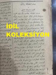 Osmanlıca Sabah Gazetesi, Orijinal dönem basım - 15 Ocak 1909 - Sayı: 6934 - Hicri 22 Zilhicce 1326 - Rumi 2 Kanun-ı evvel 1324 - 10 Kanun-ı sani efrencî 1909 - Sadrazam Kamil Paşa'nın Beyanatı Ve Kanun-ı Esasi'nin Tadili - Sarayburnu'nda Dinamit Patlaması - Müthiş Bir Cinayet Adana Mebusu Münif Bey'in Kızı Emine Kadriye Hanım'ın Uşakları Yanko tarafından Katledilmesi - Ziraat Bankası Piyangosu 1324 Senesi İkramiye Listesi