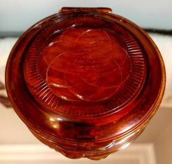 VINTAGE ÜZERİ MİNELİ TAŞ DETAYLI PUDRİYER