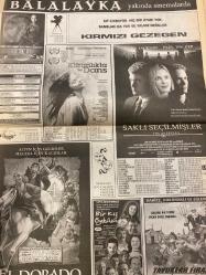 MİLLİYET GAZETESİ DOĞUM GÜNÜ HEDİYESİ - 17 ARALIK 2000 -TAM TAKIM 22 SAYFADIR  -Çetin Altan-Kumru Sönmez-Gani Müjde-Ülkü Tamer-Ece Temelkuran-Yasemin Çongar-Mine G. Kırıkkanat-Ali Rıza Kardüz-Sina Koloğlu-Zeynep Oral-İlber Ortaylı-Fazıl Say-Richard Gere-Winona Ryder-Samuel L. Jackson-Keanu Reeves-James Spader-Marisa Tomei-Björk-Catherine Deneuve-Joshua Jackson-Paul Walker-Kenan Işık-Mehmet Ali Erbil-Cem Davran-Ayşegül Sönmez-Mine Tülek Kahvelerde şimdi iki tavla bir okey arası defile seyretmek moda-Kahve bahane manken şahane-Çetin Altan’ın İstanbul’u-Gençlik niye kaçıyor-Rüzgarı bildiği gibi-Yemekli sinemalar-Yüzyılın el izleri-Sarhoş olma hakkım olmadı-Mehmet Ali daha gerçek-Hamilelik danışmanı-Kapının arkasında ne var-Beni boğuyor Sesler Ziller Bizler-Hep Aşık Vardı-O Hep Güçlü-Korkusuz İtirazı Olan-The Watcher-Sen Hiç Ateş Böceği Gördün mü-Balalayka-Kırmızı Gezegen-Karanlıkta Dans-Saklı Seçilmişler-El Dorado-Bu Kış Öyküsü-Tavuklar Firarda