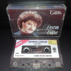 Kaset Devran Çağlar gittin albümü 1990 Kağıt Baskı. Orijinal, Koleksiyonluk