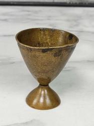 Antika Osmanlı Süleymaniye Damgalı Bronz Fincan Zarfı