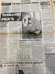 MİLLİYET GAZETESİ DOĞUM GÜNÜ HEDİYESİ - 10 HAZİRAN 2000 -TAM TAKIM 36 SAYFADIR  -Levent Kırca-Oya Başar-Yalçın Doğan-Güneri Cıvaoğlu-Mine G. Kırıkkanat-Hasan Cemal-Semra Karabaşoğlu-Bayram Meral-Tansu Çiller-Hüsamettin Cindoruk-Recai Kutan-Hüsrev Doğan-Halil Özer-Bilal Meşe-Togay Bayatlı-Mesut Yavuz-Alen Shearer-Hüseyin Bayraktar-Murat Demirel-Belgin Doruk-Eylem Türk Onurlu 50 Yıl-Memura ek zam-Bırakın diye vermedik!-Boşandılar-Şimdi futbol zamanı-Yürekler hoplayacak-Şampiyon İspanya Kral Hakan-Takım için oynayın-Oya’yı hâlâ seviyorum-Krizi gördük Egebank’ı sattık-Sami Kohen-Taki Berberakis-Zafer Arapkirli-Tariq Yilmaz-Cenk Başlamış-Doğan Heper-Tolga Şardan-Sadettin Tantan-Yusuf Karakuş-Abdülhamit Çelik-Gökçer Tahincioğlu-Mustafa Bacak Ateşe suikastını 17 Kasım üstlendi-Türkiye’yi hedef aldılar-Tetikçiler PKK’lı-Olimpiyat oyunları tehlikede-Yunanistan AB’nin Ortadoğusu-Ecevit Barak’a söz vermedi-Putin Kim’e gidiyor-Bölgesel rol böyle mi oynanır-Film gibi soygun-Önüne gelen konuşuyor-İs