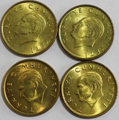 Türkiye Cumhuriyet 1989 / 1990 /1191 /1993 Yılı  100 Lira ( 9504)