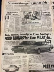 MİLLİYET GAZETESİ DOĞUM GÜNÜ HEDİYESİ - 18 NİSAN 1993 -TAM TAKIM 28 SAYFADIR - CUMHURBAŞKANI TURGUT ÖZALI KAYBETTİK -Turgut Özal-Semra Özal-Süleyman Demirel-Altan Öymen-Atilla Gökçe-Şenes Erzik-Süleyman Seba-Alp Yalman-Metin Aşık-Yavuz Donat-Yalçın Doğan-Melih Aşık-Ercan Akyol-Şükrü Elekdağ-Owen Cumhurbaşkanı Turgut Özal’ı kaybettik-Türkiye sağolsun-5 gün ulusal yas-Yoruldum-Şimdi ne olacak?-Sporun kalbi durdu-Tüm müsabakalar iptal edildi-Kupa öksüz kaldı-G.Saray’da af yok-Norveç’te iki fire-Vekalet Cindoruk’ta-En kısa süreli Cumhurbaşkanı-Türkiye’yi yasa boğdu-4 büyük ameliyat-Özal’ın ardından-Devlette bir ömür-Yunanistan gemi azıya aldı-Srebrenica ölümü yaşıyor-Fuzuli yine tehlikede-Boşnaklara Irak modeli-Zeynep Oral-Ali Sirmen-Cicciolina-Erkan Avlar-Canan Barlas-Tamer Heper-Bülend Kırmacı-Turgut Özal-Semra Özal Her ödül verildiğinde şaşırıyorum-Temiz toplum ve Türkiye-Annem çiçek gibiydi-Düşünenlerin düşüncesi-Söz okurun-Avukatınız-Yazılı olmayan yeni kurallar-Özal’ı kaybettik-Türk