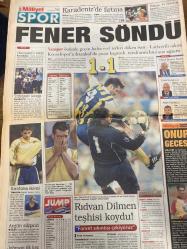 MİLLİYET GAZETESİ DOĞUM GÜNÜ HEDİYESİ - 15 AĞUSTOS 1999 -TAM TAKIM 32 SAYFADIR - Yağmur Duman-Güneri Cıvaoğlu-Ecevit-Erbakan-Erol Yarar-Orhan Koloğlu-Gürcan Bilgiç-Rıdvan Dilmen-Vedat Vatansever-Togay Bayatlı-Lefter-Murat Yakın-Aygün-Boluğ-Gürcan Coşar-Rahim Zafer-Kartal Yiğit-Daum-Fikret Bila-Ercüment İşleyen-Doğan Heper-Melih Aşık-Yalçın Doğan-Talabani-Rızai Okyay-Tolga Şardan-Koh-Carlin-Recep Uzun  Zehir ağı-Suikastçının itirafı-Bedri Bodrum’da-Gözyaşı okul oldu-Güneş ve Ay sevişmesi-Önce Kuran-Sonra tenis-Etek kavgası-Senin dilini koparırım-Putin’e şeriat yargısı-İsveç’te Türk imzası-Şaire alkış çiçek-Ecevit Erbakan hayal görüyor-Borsaya yabancı neşesi geldi-ÖSS sahtekârları-Fener söndü-Karadeniz’de fırtına-Ostenstad’a takip-Tribünde kavga-Karaborsa önlemi-Aygün sürprizi-Rıdvan Dilmen teşhisi koydu-Forvet sıkıntısı çekiyoruz-Seba güven aşıladı-2. Lig’de start günü-Uyuşturucu ağı-Meraklının cezası ölüm-Sokak timleri aman vermiyor-Bir ayda 4 bin 23 kaçağa gözaltı-10 trilyonluk uyuştu