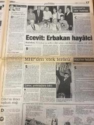 MİLLİYET GAZETESİ DOĞUM GÜNÜ HEDİYESİ - 15 AĞUSTOS 1999 -TAM TAKIM 32 SAYFADIR - Yağmur Duman-Güneri Cıvaoğlu-Ecevit-Erbakan-Erol Yarar-Orhan Koloğlu-Gürcan Bilgiç-Rıdvan Dilmen-Vedat Vatansever-Togay Bayatlı-Lefter-Murat Yakın-Aygün-Boluğ-Gürcan Coşar-Rahim Zafer-Kartal Yiğit-Daum-Fikret Bila-Ercüment İşleyen-Doğan Heper-Melih Aşık-Yalçın Doğan-Talabani-Rızai Okyay-Tolga Şardan-Koh-Carlin-Recep Uzun  Zehir ağı-Suikastçının itirafı-Bedri Bodrum’da-Gözyaşı okul oldu-Güneş ve Ay sevişmesi-Önce Kuran-Sonra tenis-Etek kavgası-Senin dilini koparırım-Putin’e şeriat yargısı-İsveç’te Türk imzası-Şaire alkış çiçek-Ecevit Erbakan hayal görüyor-Borsaya yabancı neşesi geldi-ÖSS sahtekârları-Fener söndü-Karadeniz’de fırtına-Ostenstad’a takip-Tribünde kavga-Karaborsa önlemi-Aygün sürprizi-Rıdvan Dilmen teşhisi koydu-Forvet sıkıntısı çekiyoruz-Seba güven aşıladı-2. Lig’de start günü-Uyuşturucu ağı-Meraklının cezası ölüm-Sokak timleri aman vermiyor-Bir ayda 4 bin 23 kaçağa gözaltı-10 trilyonluk uyuştu