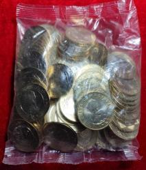 2023 TÜRKİYE CUMHURİYETİ 100. TEDAVÜL HATIRA İLK MADENİ 5 LİRA AÇILMAMIŞ DARPHANE POŞETİNDE ( 100 ADET)  KONDİSYON : ÇİL