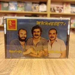 MUHABBET 1 MUSA EROĞLU ARİF SAĞ MUHLİS AKARSU KASET TOSUN MÜZİK İSVİÇRE BASKI JELATİNLİ