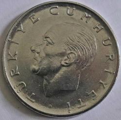 Türkiye Cumhuriyeti 1975  Yılı 1 Lira Kenar Yazısı Turaya Göre Düz (9539)