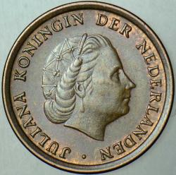 HOLLANDA 1 CENT 1969 KRALİÇE JULİANA DÖNEMİ. ÇİLALTI