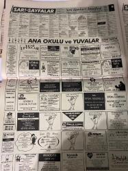 SABAH SARI SAYFALAR DOĞUM GÜNÜ GAZETESİ - 21 EYLÜL 1992 -General Computers - Soma Kömürü - Mekan - Pro Card - Tutkunlar Çelik Kapı - Bosch - Doreen Ticaret - Şirindus - Asea - Kompusan - Güntek Tekstil - Gürdal Tekstil - Hakan Konfeksiyon - Mertekş - Mehir Şarapları - Final Tekstil - Ercan Giyim Sanayi - Moteks A.Ş. - Özfay - Ereno A.Ş. - Rüksan - Erhan Konfeksiyon - Lido Boya Ltd. Sti. - İmparator Bilardo - Na-Sa Spor - Şahinler Holding A.Ş. - Aşedas - Faal Çiftlik - Gözde Çocuk Yuvası - Gürdal Yuva - Çopadam Çocuk Evi - Çiğdem Çocuk Yuvası - Azra Çocuk Yuvası - Çağdaş ve Seçkin Bir Nesil İçin - Berk Çocuk Yuvası - Rüya Çocuk Yuvası - Katıtopu Çocuk Yuvası - Umut Çocuk Yuvaları - Manolya Çocuk Yuvası - Boncuk Çocuk Yuvası - Kerim Çocuk Yuvası - Melodi Çocuk Yuvası - Muazze Anne Çocuk Yuvası - Göksen Akşam Lisesi - Çapa Dersanesi - Kent English - Osantas - Semih Yener - Möm Möm - Lay