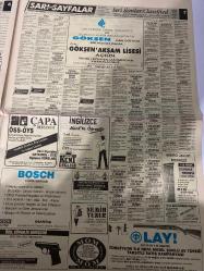 SABAH SARI SAYFALAR DOĞUM GÜNÜ GAZETESİ - 21 EYLÜL 1992 -General Computers - Soma Kömürü - Mekan - Pro Card - Tutkunlar Çelik Kapı - Bosch - Doreen Ticaret - Şirindus - Asea - Kompusan - Güntek Tekstil - Gürdal Tekstil - Hakan Konfeksiyon - Mertekş - Mehir Şarapları - Final Tekstil - Ercan Giyim Sanayi - Moteks A.Ş. - Özfay - Ereno A.Ş. - Rüksan - Erhan Konfeksiyon - Lido Boya Ltd. Sti. - İmparator Bilardo - Na-Sa Spor - Şahinler Holding A.Ş. - Aşedas - Faal Çiftlik - Gözde Çocuk Yuvası - Gürdal Yuva - Çopadam Çocuk Evi - Çiğdem Çocuk Yuvası - Azra Çocuk Yuvası - Çağdaş ve Seçkin Bir Nesil İçin - Berk Çocuk Yuvası - Rüya Çocuk Yuvası - Katıtopu Çocuk Yuvası - Umut Çocuk Yuvaları - Manolya Çocuk Yuvası - Boncuk Çocuk Yuvası - Kerim Çocuk Yuvası - Melodi Çocuk Yuvası - Muazze Anne Çocuk Yuvası - Göksen Akşam Lisesi - Çapa Dersanesi - Kent English - Osantas - Semih Yener - Möm Möm - Lay