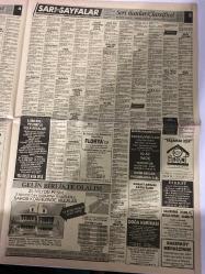 SABAH SARI SAYFALAR DOĞUM GÜNÜ GAZETESİ - 9 TEMMUZ 1992 -Sabah - Palet Limited Şirketi - B.P.T Tekstil - Kokpit Tekstil - Çağkan - Prestij - Aba Giyim - Erpaş A.Ş. - Yavuz Oto - Tanışlar Otomotiv - Mazda - Emas Otomotiv Ltd. Şti. - Hyundai - Karoto - Spot Otomotiv - Tofaş - Necipoğlu - Demircioğlu İnşaat Taahhüt Sanayi ve Ticaret Ltd. Şti. - Elmakent - Emin Emlak Pazarlama A.Ş. - Özlem Emlaktan - Doğa Harikası - Doruk Tekstil - Boyvadoğlu İnşaat ve Ticaret Anonim Şirketi - Simge - Ultech