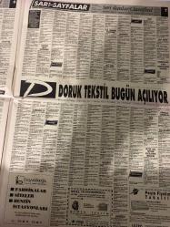 SABAH SARI SAYFALAR DOĞUM GÜNÜ GAZETESİ - 9 TEMMUZ 1992 -Sabah - Palet Limited Şirketi - B.P.T Tekstil - Kokpit Tekstil - Çağkan - Prestij - Aba Giyim - Erpaş A.Ş. - Yavuz Oto - Tanışlar Otomotiv - Mazda - Emas Otomotiv Ltd. Şti. - Hyundai - Karoto - Spot Otomotiv - Tofaş - Necipoğlu - Demircioğlu İnşaat Taahhüt Sanayi ve Ticaret Ltd. Şti. - Elmakent - Emin Emlak Pazarlama A.Ş. - Özlem Emlaktan - Doğa Harikası - Doruk Tekstil - Boyvadoğlu İnşaat ve Ticaret Anonim Şirketi - Simge - Ultech