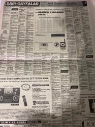 SABAH SARI SAYFALAR DOĞUM GÜNÜ GAZETESİ - 9 TEMMUZ 1992 -Sabah - Palet Limited Şirketi - B.P.T Tekstil - Kokpit Tekstil - Çağkan - Prestij - Aba Giyim - Erpaş A.Ş. - Yavuz Oto - Tanışlar Otomotiv - Mazda - Emas Otomotiv Ltd. Şti. - Hyundai - Karoto - Spot Otomotiv - Tofaş - Necipoğlu - Demircioğlu İnşaat Taahhüt Sanayi ve Ticaret Ltd. Şti. - Elmakent - Emin Emlak Pazarlama A.Ş. - Özlem Emlaktan - Doğa Harikası - Doruk Tekstil - Boyvadoğlu İnşaat ve Ticaret Anonim Şirketi - Simge - Ultech