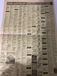 SABAH SARI SAYFALAR DOĞUM GÜNÜ GAZETESİ - 9 TEMMUZ 1992 -Sabah - Palet Limited Şirketi - B.P.T Tekstil - Kokpit Tekstil - Çağkan - Prestij - Aba Giyim - Erpaş A.Ş. - Yavuz Oto - Tanışlar Otomotiv - Mazda - Emas Otomotiv Ltd. Şti. - Hyundai - Karoto - Spot Otomotiv - Tofaş - Necipoğlu - Demircioğlu İnşaat Taahhüt Sanayi ve Ticaret Ltd. Şti. - Elmakent - Emin Emlak Pazarlama A.Ş. - Özlem Emlaktan - Doğa Harikası - Doruk Tekstil - Boyvadoğlu İnşaat ve Ticaret Anonim Şirketi - Simge - Ultech