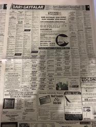 SABAH SARI SAYFALAR DOĞUM GÜNÜ GAZETESİ - 6 EKİM 1992 -Sabah - Bengü Tekstil - Bensu Triko - Erdem Büro Mobilya - Erna Deri - Tarhan Plastik Sanayi - Dilko English - Özbaş Kent Giyim - Ünüal Giyim - İzo-Mus - Askcom - Solon Bilgisayar Yazılım - Şirindus - Silifke Ticaret - Mehmet Keçeyaypan - Motorola - Yaman Otomotiv - Uygar Otomotiv - Samed Otomotiv - Şador Master Otomotiv - İpar Otomotiv - Pimapen - Medya Market - Çok-Dil Foreign Language Centre - Çapa Dershanesi - Özel Şahin Bilgi Eğitim Merkezi - Gözen Ön Lisans Kursları - Möm Möm - Akyıldız Dekorasyon - Yataş - Altın İğne Yorgan Sanayi