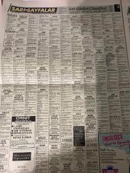 SABAH SARI SAYFALAR DOĞUM GÜNÜ GAZETESİ - 6 EKİM 1992 -Sabah - Bengü Tekstil - Bensu Triko - Erdem Büro Mobilya - Erna Deri - Tarhan Plastik Sanayi - Dilko English - Özbaş Kent Giyim - Ünüal Giyim - İzo-Mus - Askcom - Solon Bilgisayar Yazılım - Şirindus - Silifke Ticaret - Mehmet Keçeyaypan - Motorola - Yaman Otomotiv - Uygar Otomotiv - Samed Otomotiv - Şador Master Otomotiv - İpar Otomotiv - Pimapen - Medya Market - Çok-Dil Foreign Language Centre - Çapa Dershanesi - Özel Şahin Bilgi Eğitim Merkezi - Gözen Ön Lisans Kursları - Möm Möm - Akyıldız Dekorasyon - Yataş - Altın İğne Yorgan Sanayi
