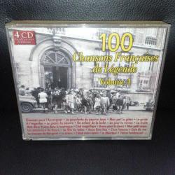 CD Emi 100 chansons françaises de legenge vol 4. box albüm. 4 disk. sıfır ayarında koleksiyonluk Fransızca 100 şarkı.