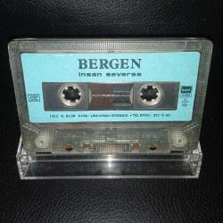 Kaset Bergen insan severse albümü. dönem orijinal Kağıt Baskı. kartoneti yok. kaset baştan sona dinlendi sorunsuz çalışıyor