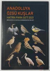 2021 YILI ANADOLU'YA ÖZGÜ KUŞLAR 12'Lİ DARPHANE HATIRA PARA SETİ ÖZEL PORTFÖYÜNDE