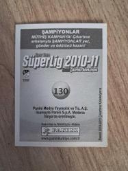 PANİNİ FENERBAHÇE ALEX DE SOUZA ÇIKARTMA STİCKERS TURKCELL SÜPER LİG 2010 2011