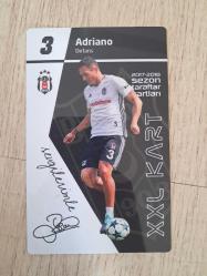 Panini Odyak Beşiktaş taraftarı kartı XXL Q7 Quaresma , pepe , adriano  vida , Caner Erkin,  Ljacic