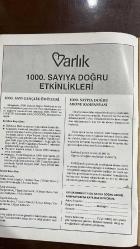 VARLIK EDİBİYAT VE SANAT DERGİSİ - SAYI: 993 - HAZİRAN 1990 -YAŞAR NABİ NAYIR – EKİN NAYIR SAĞIROĞLU – FİLİZ NAYIR DENİZTEKİN – ENVER ERCAN – KEMAL ÖZER – OKTAY AKBAL – CAN YÜCEL – CAHİT TANYOL – ATAOL BEHRAMOĞLU – NAZIM HİKMET – FADEYEV – ERGUN UĞUR – İLHAN BERK – SENNUR SEZER – TANER BERKSOY – TUĞRUL TANYOL – ADNAN ÖZER – ORHAN ALKAYA – AHMET OKTAY – MABİR ÖZTAŞ – ERDAL ATABEK – METİN KAÇAN – TUNCAY AKGÜN – KUBİLAY UNSAL – HENRI MICHAUX – ERDAL GÖKSOY – ARİLLA BİRKİYE – PINAR KİLİR – ÖNER YAĞA – NURER UĞURLU – ADNAN ÖZYALÇINER – SAMİ KARAÖREN – SAİT MADEN – NEZİH DANYAL – KEMAL GÖKHAN – MERAL SİPAHİ - 1000. SAYIYA DOĞRU – GENÇLİK ÖDÜLLERİ – MEYDAN SAYFASI – TÜRKİYE DOSYASI 1980–1990 – ŞİİR YAĞMURUNDA KEMAL ÖZER - 1000. SAYIYA DOĞRU – GENÇLİK ÖDÜLLERİ – MEYDAN SAYFASI – TÜRKİYE DOSYASI 1980–1990 – ŞİİR YAĞMURUNDA KEMAL ÖZER - ON ON YILDA EKONOMİK GELİŞME, KÜLTÜR VE SANAT HİKAYESİ, YAZAN : TANER BERKSOY YAZINIMIZIN 10 YILINA BAKIŞ HİKAYESİ, YAZAN : AHMET OKTAY   - 50 SAYFA