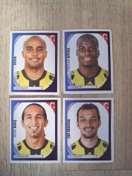Antika - Panini Fenerbahçe şampiyonlar Ligi çıkartma stickers Edu , devid , deniz , appiah - kitantik - kitaLog