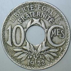 FRANSA 10 CENTİMES 1922.